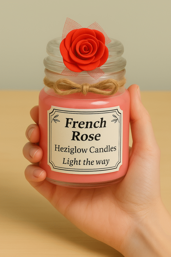 Combo of Three Medium Jar Scented Candles – Royal Sandalwood, Vanilla & French Rose - Image 4