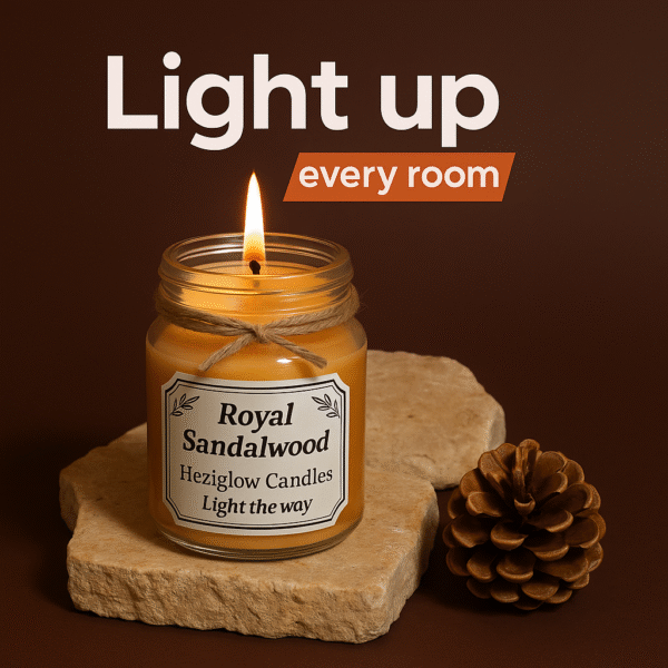 Combo of Three Medium Jar Scented Candles – Royal Sandalwood, Vanilla & French Rose - Image 11