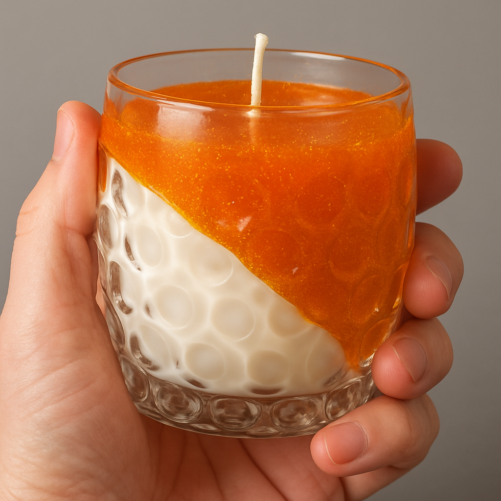 Milk n Orange Cold Shake Candle With Orange n Vanilla Fragrance 240 ML - Image 2