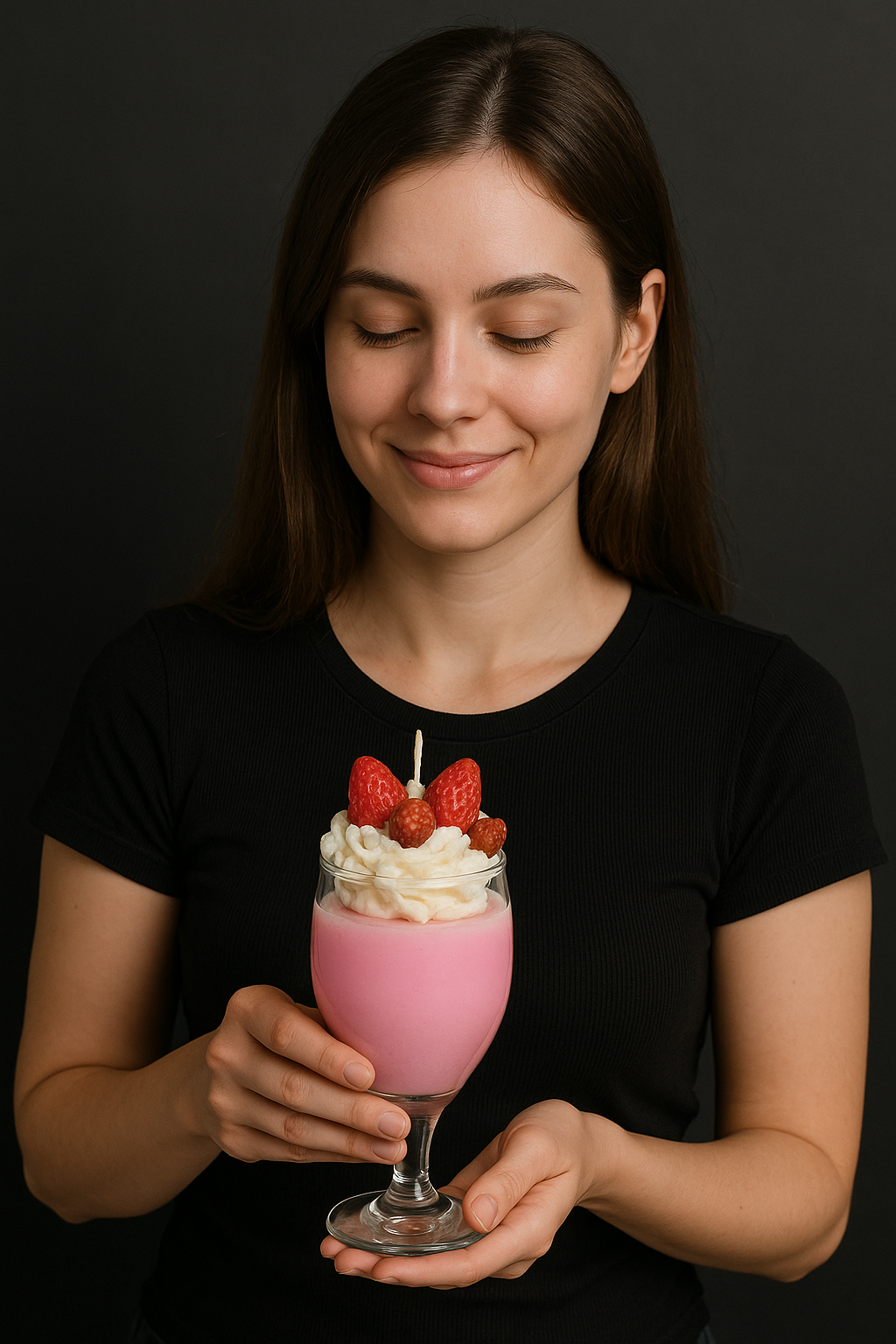 Strawberry Shake Candle by Heziglow Candles - Image 2