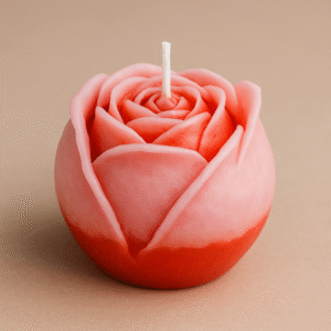 Small Lotus Dual Color Candle