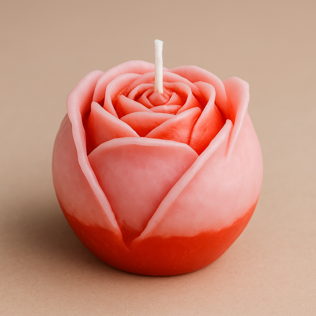 Small Lotus Dual Color Candle